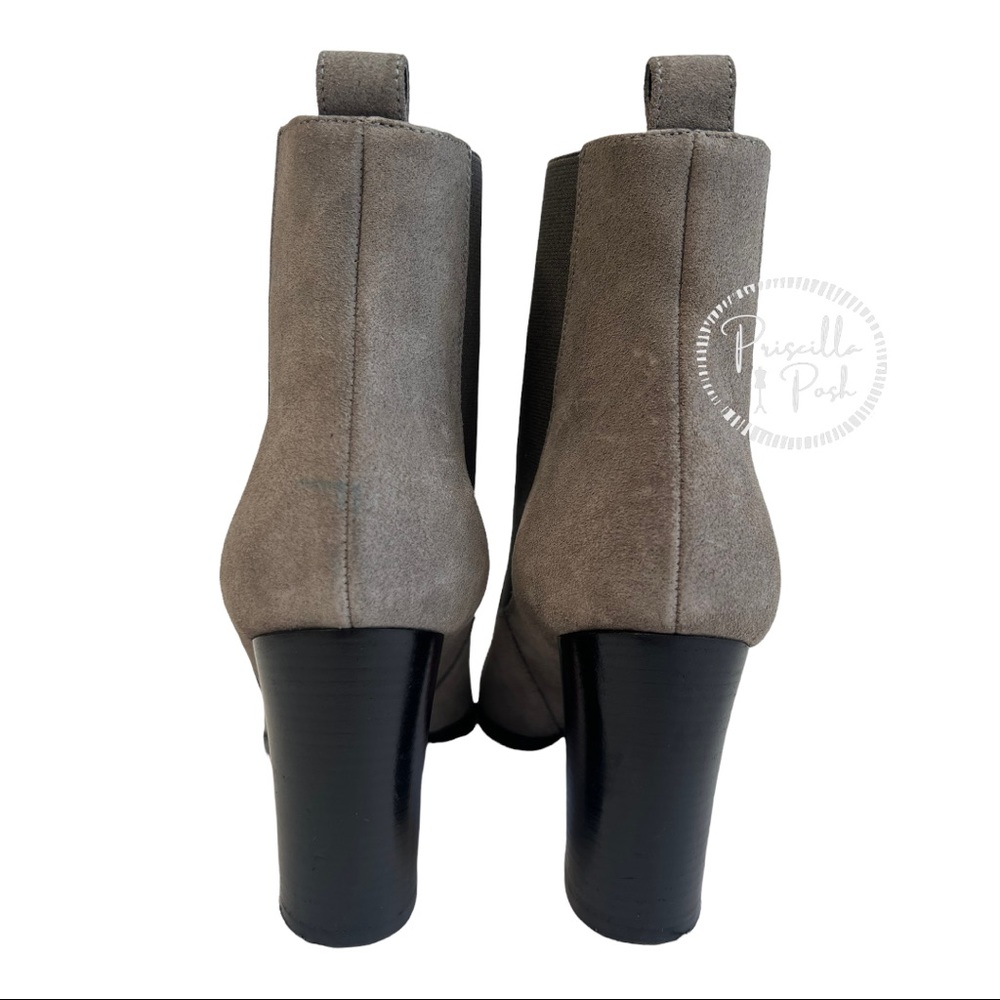Christian Louboutin Crosta Verabotta 85 Chelsea Boots Grey Black Ankle Booties - Picture 3 of 11